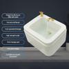 High strength acrylic foot bath, foot spa and massager with heater, Shiatsu and Heated Footbath with Heat Boost Power to Extend Your Relaxation Period ( Color : Golden faucet , Size : 22.4*18.1*16.9in view 2