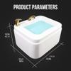 High strength acrylic foot bath, foot spa and massager with heater, Shiatsu and Heated Footbath with Heat Boost Power to Extend Your Relaxation Period ( Color : Golden faucet , Size : 22.4*18.1*16.9in view 3