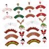Christmas Decorations,Christmas Cupcakes Christmas Cups Christmas Cupcake Wrapper Christmas Cupcake Toppers fruitcakes Cake Accessory Make up Birthday Cake Decorations Pa view 1
