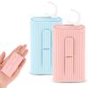 Andibro Portable Dental Floss Boxes, 2pcs Dental Floss Case Floss Pick Dispenser Refillable Floss Holder Travel Oral Care Tool for Teeth Cleaning 10 Adult Floss Picks in Each Case(Blue+Pink) view 1