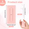 Andibro Portable Dental Floss Boxes, 2pcs Dental Floss Case Floss Pick Dispenser Refillable Floss Holder Travel Oral Care Tool for Teeth Cleaning 10 Adult Floss Picks in Each Case(Blue+Pink) view 3