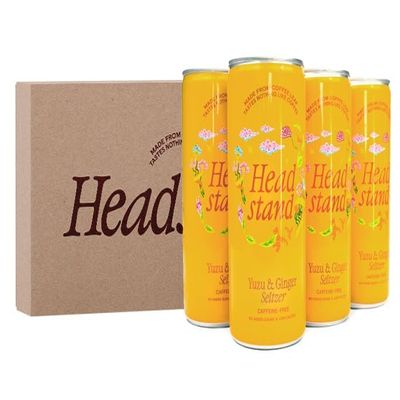 Headstand Coffee Leaf Seltzer Yuzu & Ginger (6)