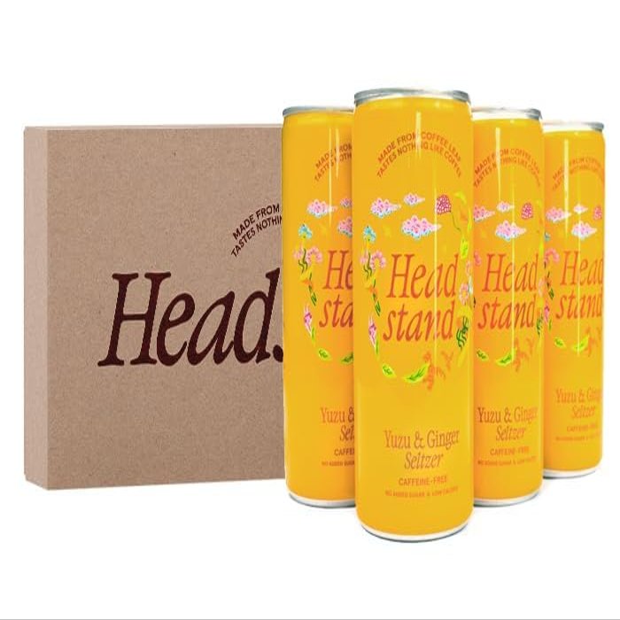 Headstand Coffee Leaf Seltzer Yuzu & Ginger (6)