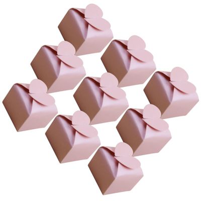 COHEALI 50pcs Box party supplies wedding favors candy chocolate party favor paper candy containers chocolates for gifting wedding candy pocket biscuit box bride gift