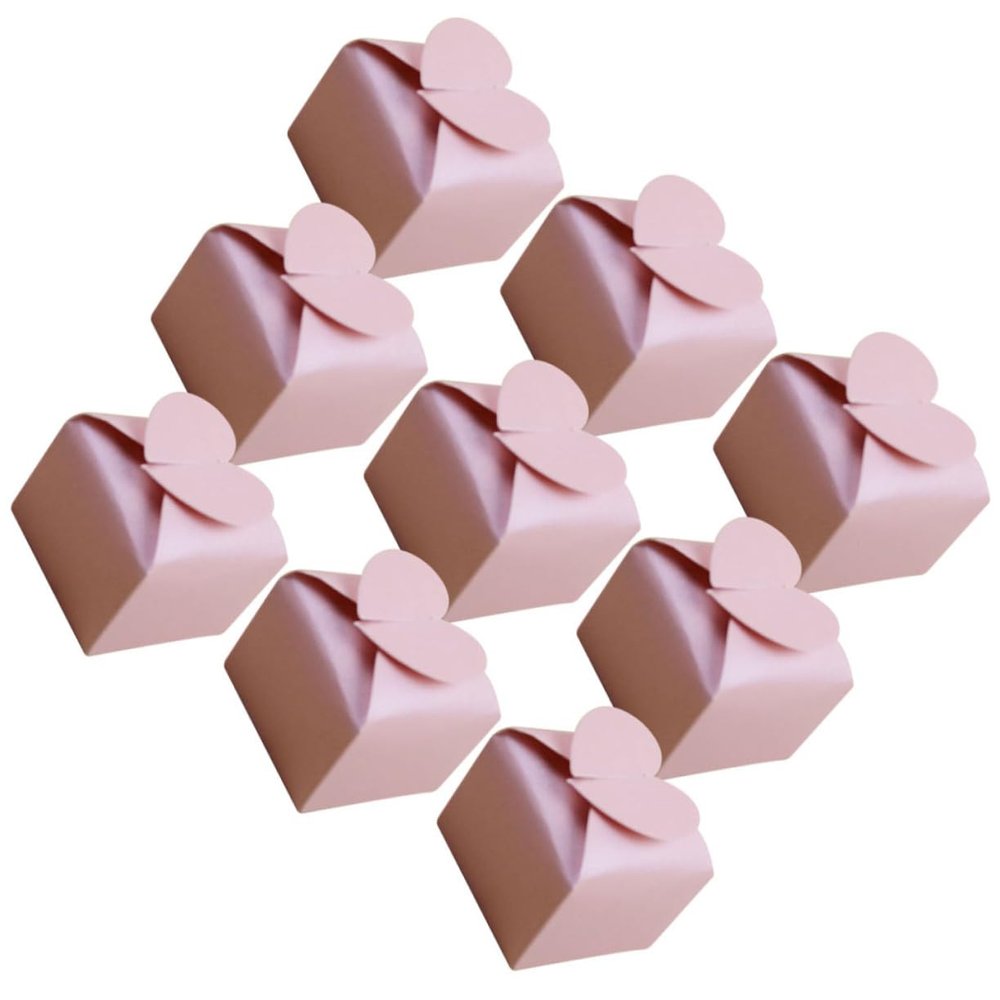 COHEALI 50pcs Box party supplies wedding favors candy chocolate party favor paper candy containers chocolates for gifting wedding candy pocket biscuit box bride gift