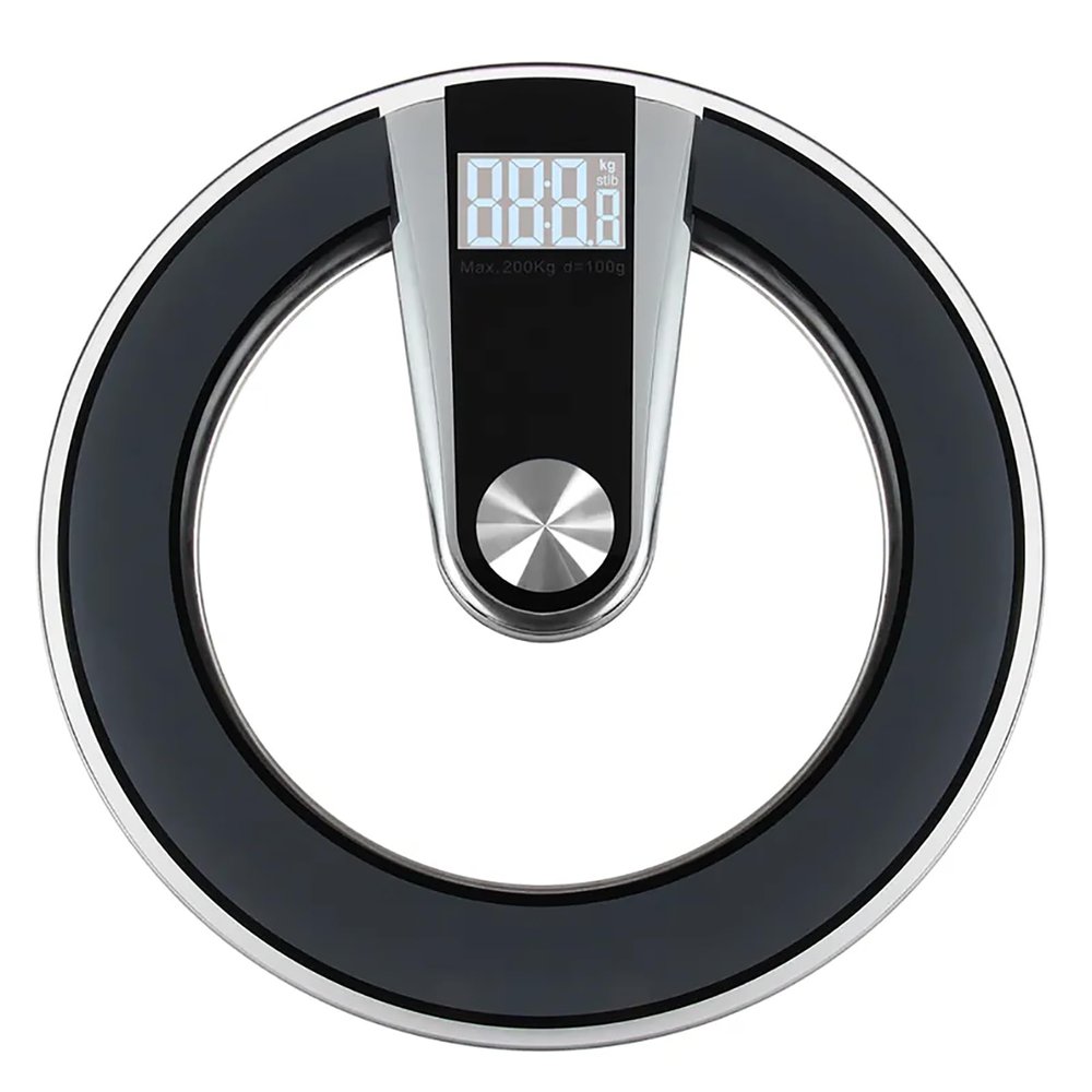 TsoLay Digital Body Scale, Body Weight Scale with Large Display, 12 Body Composition Analyzer, Syncs with App/Round Corner and Anti-slip Design/396Ibs Capacity, for Measures Water, Muscle, Bone Mass