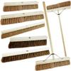 Indoor Outdoor Sweeping Brush With Long Handle Soft or Hard Bristle 18", 24" or 36" Home, Office, Garden, Garage & Yard Sweeping Broom (1, 18" Coco Soft Bristle) view 1