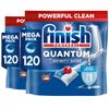 Finish Quantum Infinity Shine Dishwasher Tablets Bulk | Scent : Fresh | Size: 240 Dishwasher Tabs (120 tabs x 2)| For Sparkling Clean view 1