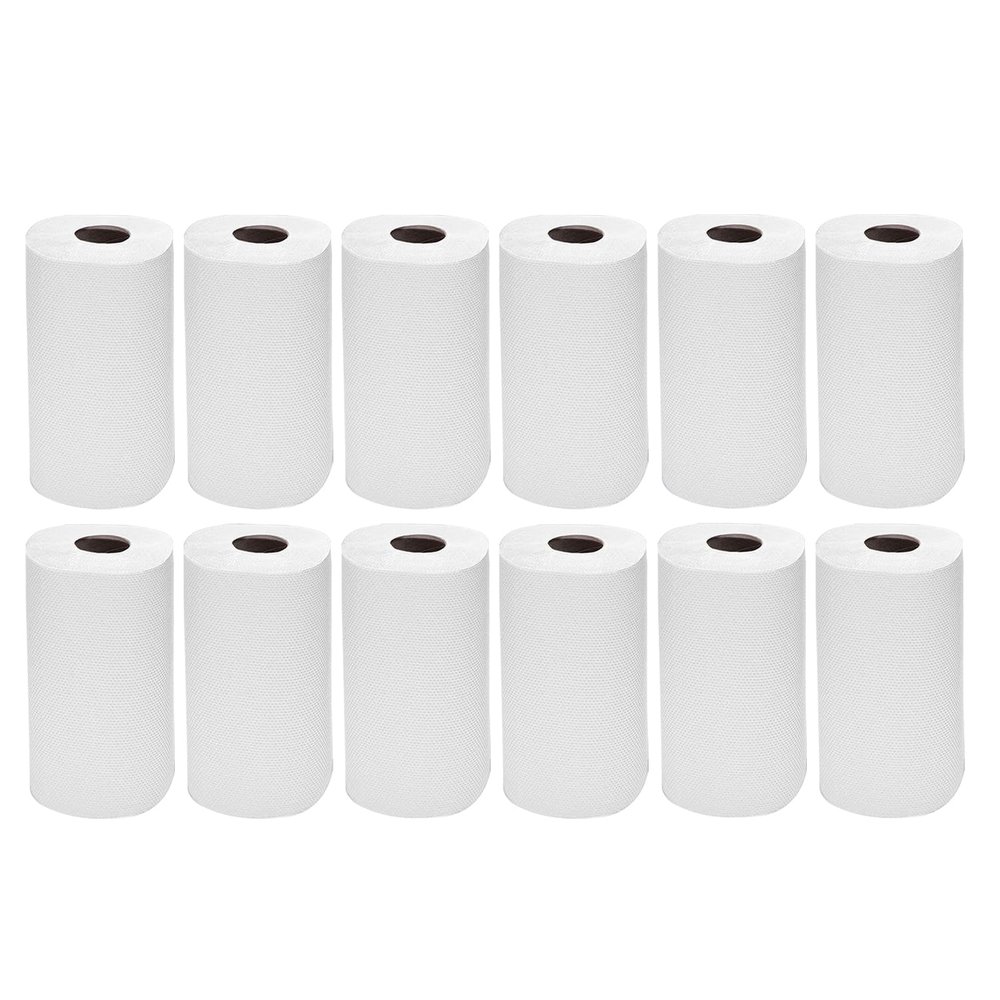 Kitchen Rolls, 2 PLY Centrefeed Kitchen Towels, Embossed White Hand Napkins, 40GSM Kitchen Towel Paper, Wiping Napkin Roll, Strong & Durable Kitchen Roll Bulk Buy 200 Sheets (Kitchen Rolls, 12)
