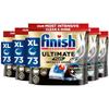 Finish Dishwasher Tablet, Ultimate Plus Infinity Shine, 365 Tabs (73 x 5pck), Fresh Scent, Tough on Grease, Our Most Intensive Clean & Shine, Effective for Short Eco Cycle view 1