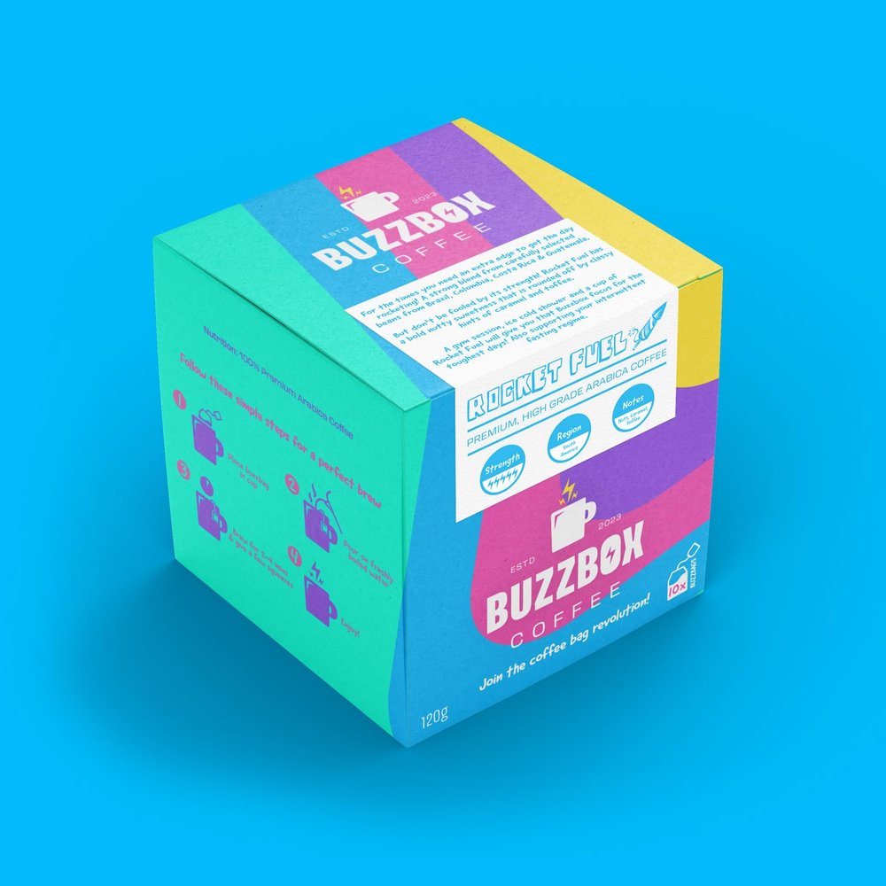 Buzzbox Coffee Bags (Rocket Fuel Blend)