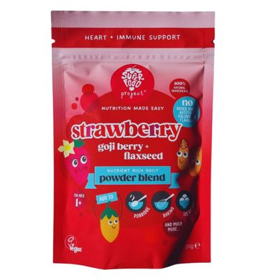 Superfood Project Strawberry Booster |Kids Vitamins| Healthy & Delicious Blend for Smoothies, Yogurt, Pancakes & More Supports Heart & Immunity |Natural, Tasty & Easy to Eat(Freeze-Dried)