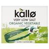 Kallo Very Low Salt Organic Vegetable Stock Cube 60g - Healthy Vegetable Flavour - Natural and Organic Ingredients - Low Sodium Content for Balanced Cooking view 1