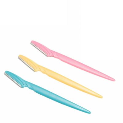 3Pcs Eyebrow Razor: Stainless Steel Facial Hair Remover and Exfoliating Tool Kit with Cap - Precision Eyebrow Shaper for Women and Men
