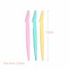 3Pcs Eyebrow Razor: Stainless Steel Facial Hair Remover and Exfoliating Tool Kit with Cap - Precision Eyebrow Shaper for Women and Men view 2