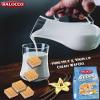 Balocco Wafers Cubes Latie and Cocoa Italian Shortbread Biscuits | Cocoa & Cream Biscuit for Breakfast | Chocolate Swirl Cookies | Palm Oil Free Snack (Wafers Collection, 2 Pack) view 4