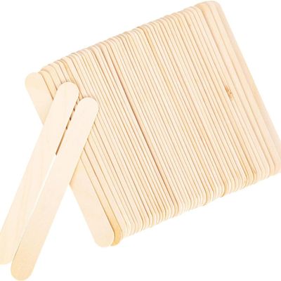50 Pcs Disposable Wooden Waxing SpatulasWax Applicator Sticks for Body Facial Hair Removal15 * 1cm