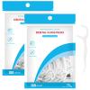 200 Pcs Dental Floss, Disposable Floss Sticks Dental, 2 in 1 Toothpicks Sticks Portable Floss Picks for Interdental Cleaning (White) view 1