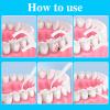 200 Pcs Dental Floss, Disposable Floss Sticks Dental, 2 in 1 Toothpicks Sticks Portable Floss Picks for Interdental Cleaning (White) view 3
