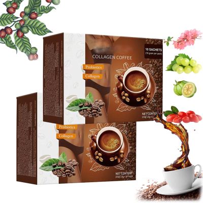 Collagen Coffee, Coffee Collagen From Japan, Collagen Coffee Creamer, Collagen Protein Coffee, Collagen Powder For Coffee (2boxes)