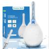 Enema Bulb Anal Douche Kit - with Shower Connect, 245ml Silicone Enema for Personal Hygiene & Refreshing Rinse, Anti-Backflow Valve & 7-Hole Nozzle, Filter Attachment Included (White) view 1