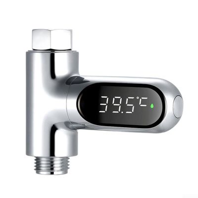 ARMYJY LED Digital Bath Water Thermometer,360 Rotating Real-Time Water Flow Temperature Monitor 0~100 for Kids Elderly
