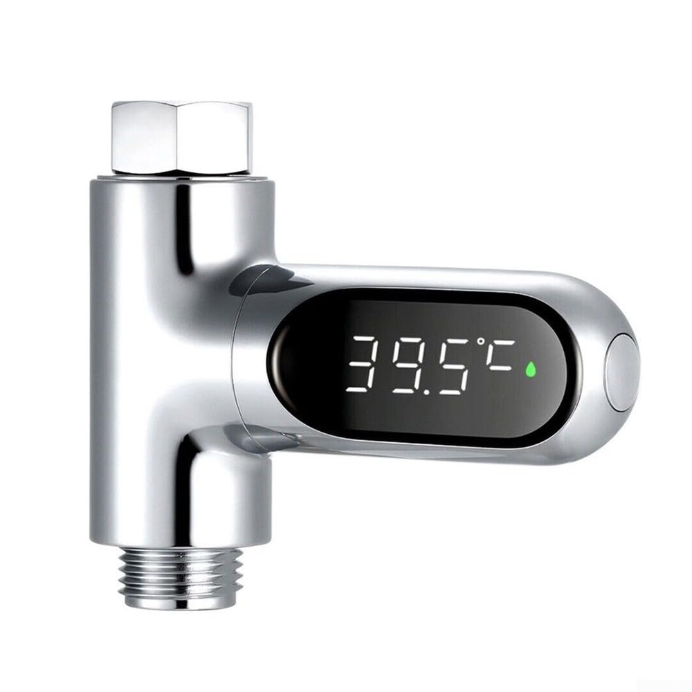 ARMYJY LED Digital Bath Water Thermometer,360 Rotating Real-Time Water Flow Temperature Monitor 0~100 for Kids Elderly
