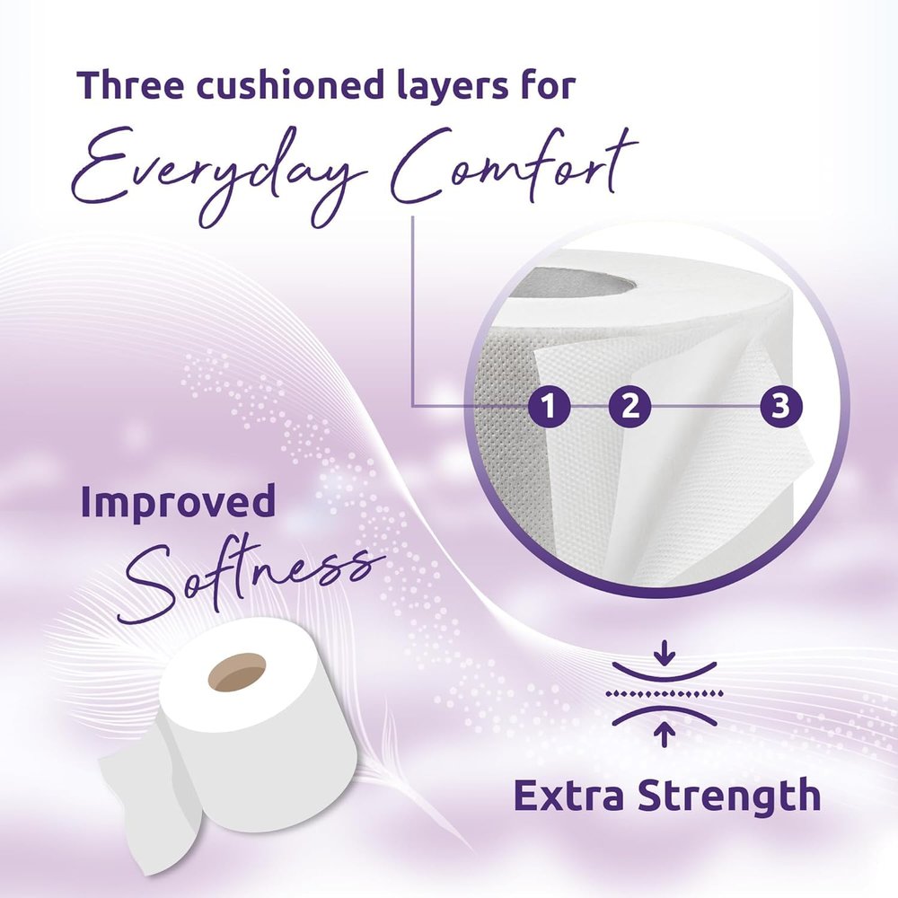 72 Phoenix Soft Luxury Toilet Rolls Bulk Buy - Quilted White 3 Ply Toilet Paper - Pack of 72 Toilet Tissue (12 x 6 Packs) (Aloe Vera)