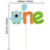 1Pc Halloween One Cake Topper Glitter The Spooky One Cake Decorations for Halloween 1st Birthday Party Baby Shower Birthday Party Decoration Supplies view 2