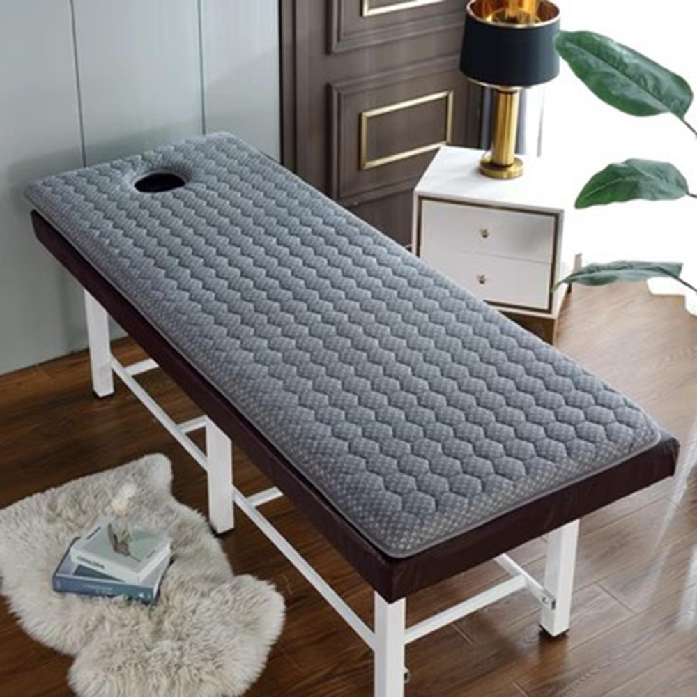 DAZULI 6cm Thick Spa Bed Padding Memory Foam Massage Table Topper With Facial Breathing Hole And Elastic Bands Lash Bed Cushion Massage Bed Mattress Pad Without Bed(Size:70x185cm,Color:B)