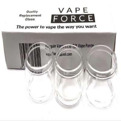 (3-Pack) Vape Force Zeus Bubble Glass Compatible with Geekvape Zeus Sub Ohms/Zeus Dual RTA/Zeus X RTA/Z Tank