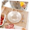 ABOOFAN Crystal Glass Fruit Plate Small Snack Serving Plate Glass Display Tray Dried Fruit Tray Dessert Storage Holder Party Tableware view 3