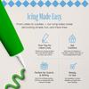 JUST CUTTERS Ready to Use Writing Icing Tubes, 19g, Instant Icing Pens for Cakes, Biscuits & Baking (Green) view 3