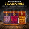 Meat Lovers BBQ Rub Gift Set - Holy Cow, Angels Wings, Smoky Pig, Sweet Texas, Steak King & Adam's Ribs BBQ Rubs | Pack of 6 | 100% Natural | Spice Gift For Foodie | Gift Set view 3