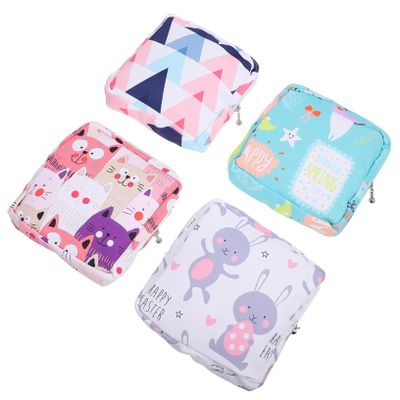 ABOOFAN 4pcs Nursing Pad Bag Portable Sanitary Pad Storage Light Comfortable for Girls Women