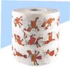 ABOOFAN 3pcs Printed Toilet Paper Funny Elk Paper Roll for Christmas Theme Tissue Roll Novelty Toilet view 4