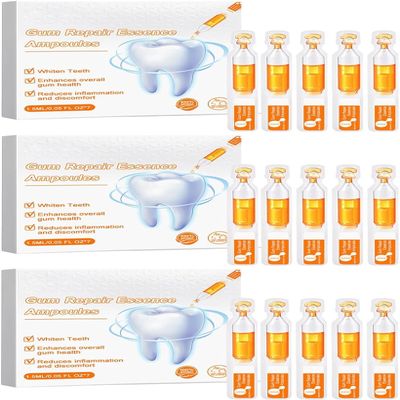 Gum Repair Essence Ampoules, Gum Essence Ampoules, Teeth Whitening Serum, Whitening Dental Disposable Serum, 7pcs/Box (3box)