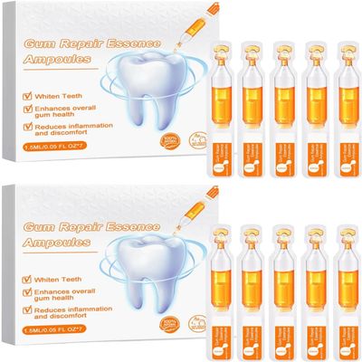 Gum Repair Essence Ampoules, Gum Essence Ampoules, Teeth Whitening Serum, Whitening Dental Disposable Serum, 7pcs/Box (2box)