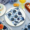 Tinlade Disposable Hand Napkins Paper Towels for Guest Disposable Bathroom Paper Hand Towel Dinner Napkin for Birthday Baby Shower Party Supplies Table Decor(100 Pcs,Blue Hexagon) view 2