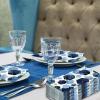 Tinlade Disposable Hand Napkins Paper Towels for Guest Disposable Bathroom Paper Hand Towel Dinner Napkin for Birthday Baby Shower Party Supplies Table Decor(100 Pcs,Blue Hexagon) view 4