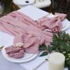 12PCS Polyster Cotton Cloth Napkins 46cmx46cm Bohemian Gauze Dining Table Sevring Hand Towels For Wedding Party Christmas view 4