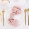 12pcs Cheesecloth Cloth Napkins 42x42cm Gauze Wedding Dining Table Napkins For Dinner Party Everyday Use Home Hotel Table Towels view 3