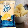 VIVA Potato Chips Masala Crisp and Healthy Snack Cheese, Pizza, Salt, Paprika, Chicken, Sour Cream Flavour | Low Fat Plantain Crisps | Deliciously Light and Crispy Chips (Salt - 3 pack) view 2