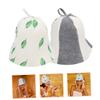 ABOOFAN 2pcs Original Sauna Hat Felt Hat for Spa Sauna Lightweight Comfortable Hair Protecting Bathing Cap view 2