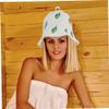 ABOOFAN 2pcs Original Sauna Hat Felt Hat for Spa Sauna Lightweight Comfortable Hair Protecting Bathing Cap view 4