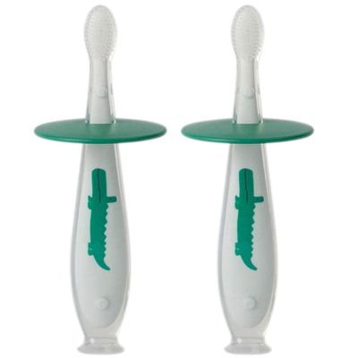 Loose Extra Soft Silicone Toothbrush, Easy to Hold Toddler Toothbrushes Ages 1-3 Years, Portable Pack of 2 Manual Toothbrush Clean