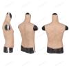 CRODRES Silicone Fake Muscle Chest Fake Muscle Male Chest High Collar Abdominal Muscle Stimulation Skin Shaper for Cosplay,Color 2,One Size view 2