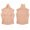 CRODRES Silicone Fake Muscle Chest Fake Muscle Male Chest High Collar Abdominal Muscle Stimulation Skin Shaper for Cosplay,Color 2,One Size view 3