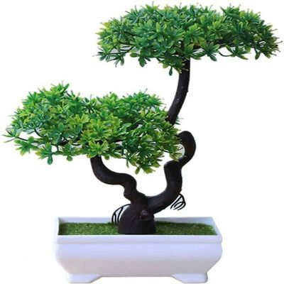 Artificial Flowers Outdoor Plants Artificial Plant Tree Bonsai Fake Potted Ornament for Home Desk Garden Stage Office Wedding Restaurant Party Cafe Shop Decoration 1, normal