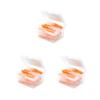 3 Set of 40 Pieces Interdental Brush Push-Pull Teeth Brushes I Shaped Indoor Outdoor Oral Hygiene Tool Household Travel Orange 0.6mm